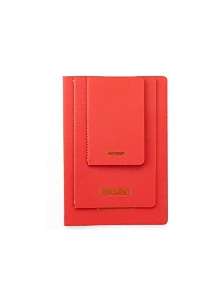 Notes 17X24 cm Karton Kapaklı Iplik Dikişli Defter, 32 Yaprak, Düz, Kırmızı modelleri