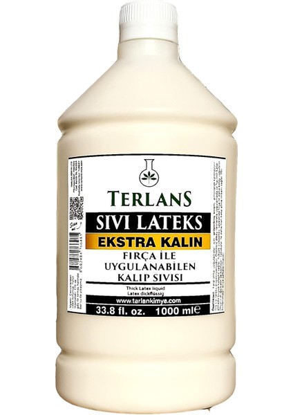 Ekstra Kalın Sıvı Lateks 1000 ml Fırça ile Sürülebilir Kalıp Sıvısı Thick Liquid Latex