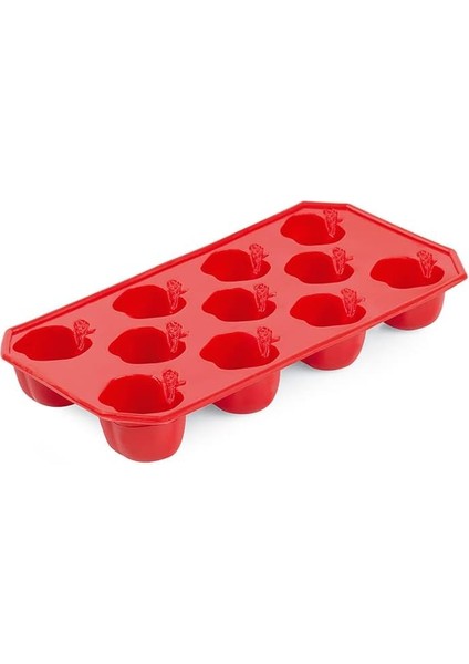 Toptan Elma Şekil Buz Kalıbı Pratik Buzluk 11 Bölmeli Asorti Renkler