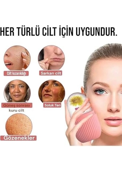 Silikon Buz Küpü Rulo: Yüz, Göz ve Boyun Masajı İçin Cilt Bakım Aracı, Göz Torbalarını Giderici fiyatları