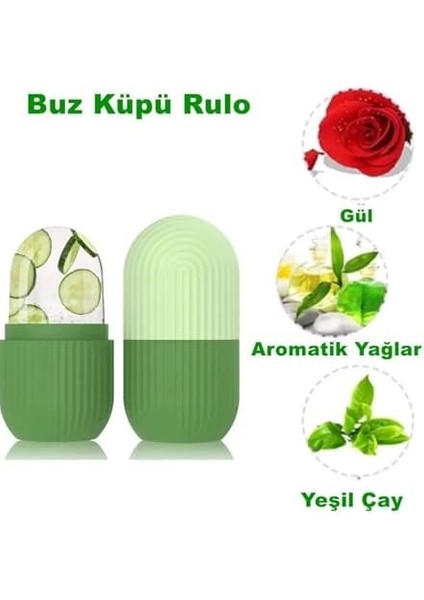 Silikon Buz Küpü Rulo: Yüz, Göz ve Boyun Masajı İçin Cilt Bakım Aracı, Göz Torbalarını Giderici modelleri