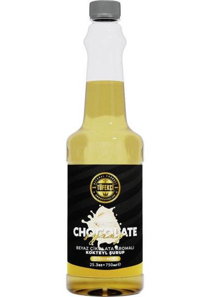 Tüfekçi Beyaz Çikolata (White Chocolate) Kokteyl, Kahve ve Pasta Şurubu 750 ml