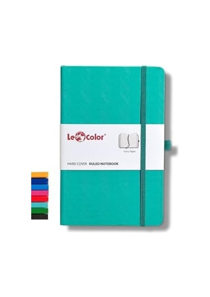 Color Tarihsiz Klasik Defter Rec Note 13X21 Çizgili Yeşil Desenli