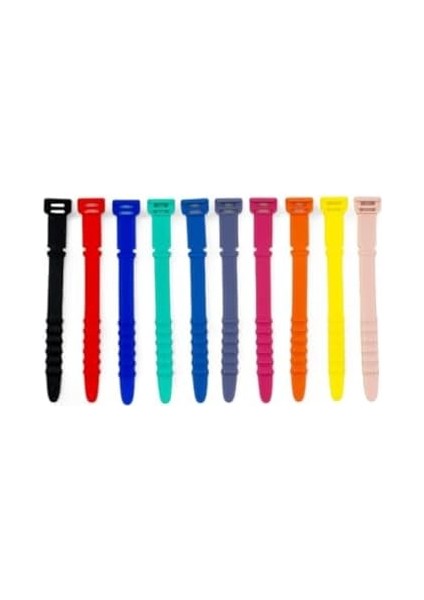 Çok Amaçlı Silikon Düz Kablo Bağı 10'lu Paket fiyatları