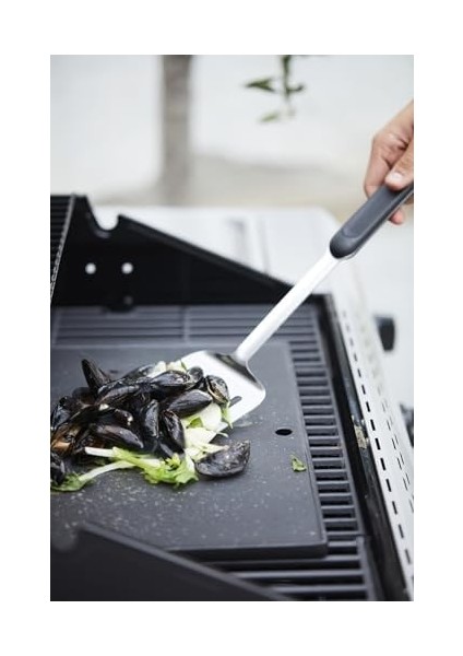 Paslanmaz Çelik Spatula Siyah 42 cm