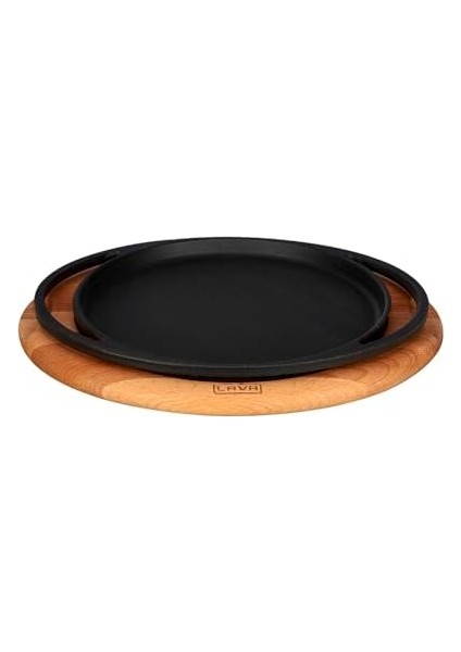 Döküm Pizza/krep/pankek Tavası, Ahşap Altlıklı - Lv As 120 - Lv As 133