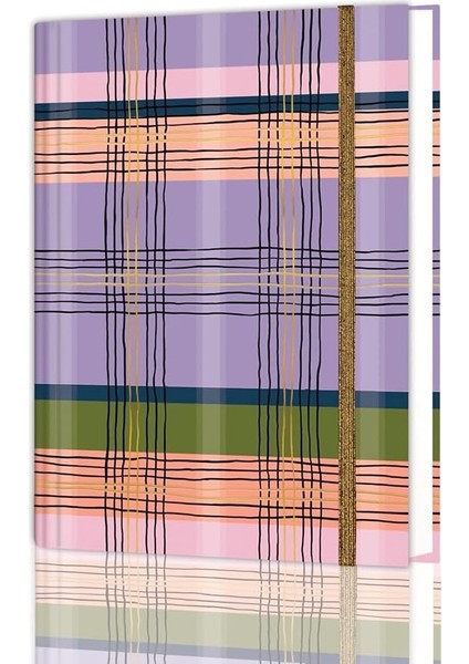 Journals 16,5X22,5 cm Gizli Spiralli Çizgili Defter Tarihsiz Not Defteri (Purple Kilt)