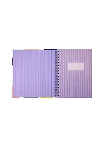 Journals 16,5X22,5 cm Gizli Spiralli Çizgili Defter Tarihsiz Not Defteri (Purple Kilt) fiyatları