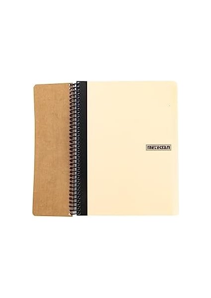 Capricorn Ofis Serisi, A4, 4 Konulu (3 Kareli, 1 Çizgili) 120 Yaprak Pp Kapaklı Spiralli Defter, Bej modelleri