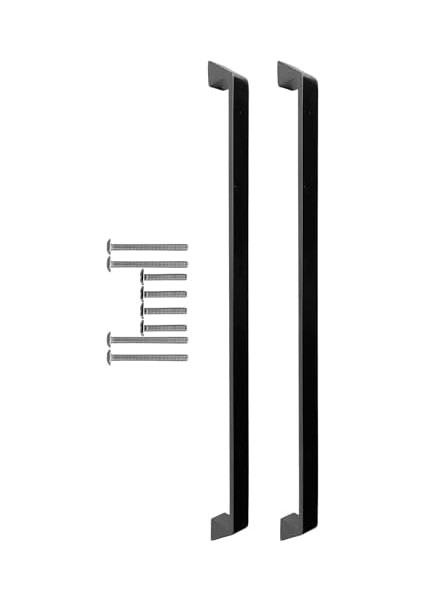 Mutfak ve Banyo Dolabı Kapakları ve Çekmeceler İçin Metal Kulp Paslanmaz Alüminyum Mobilya Dolap Kulbu 320 mm Mat Siyah 2 Adet
