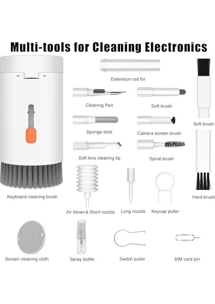 20'si 1 Arada Klavye Temizleme Seti, Fırçalı, Kulaklık Temizleme Seti, Airpods 1/2/3/pro Için, Pc Temizleme Seti, Dizüstü Bilgisayar, Cep Telefonu, Klavye, Kulaklık, Kamera Için Aksesuar fiyatları