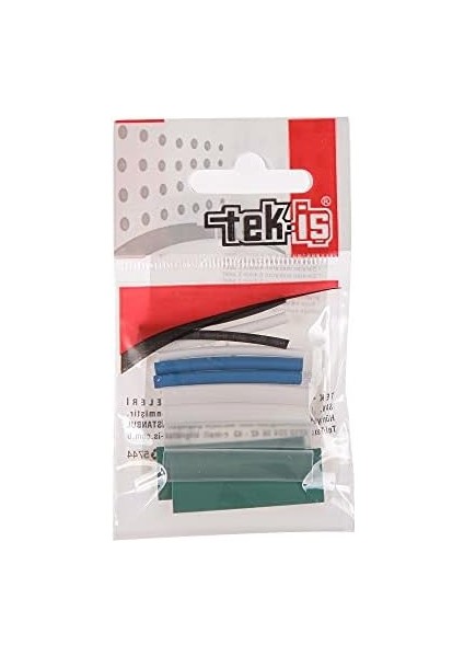 529335 Isı Ile Daralan Makaron Set, Karışık Renkli, 4 Cm, 12 Adet fiyatları