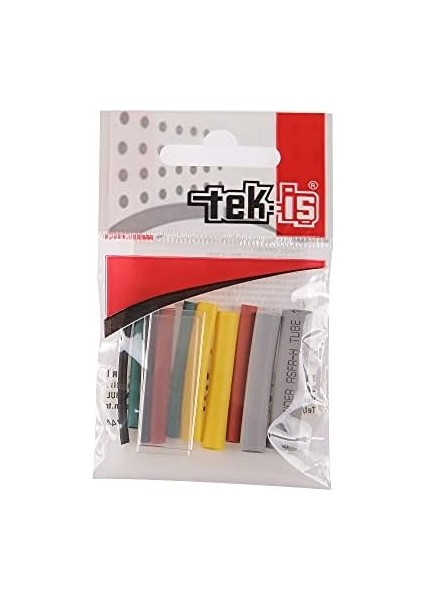 529335 Isı Ile Daralan Makaron Set, Karışık Renkli, 4 Cm, 12 Adet modelleri