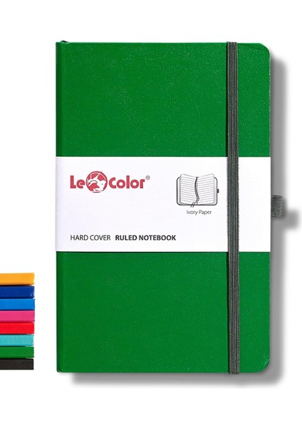 Color Tarihsiz Klasik Defter Rec Note 13X21 Çizgili Yeşil