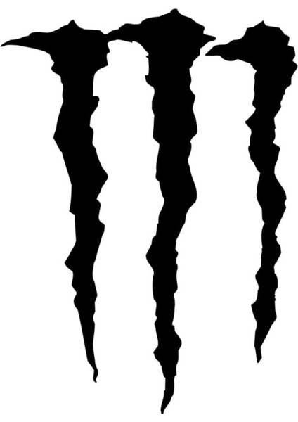 Aksesuar Monster Pençe Far ve Cam Sticker 15 x 13 cm Siyah