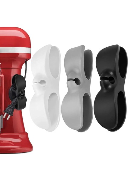 Adet Yapışkanlı Airfryer Kablo Sabitleyici - Çok Amaçlı Kablo Tutucu, Kablo Toparlayıcı Aparat, Mutfak, Banyo, Ofis Için