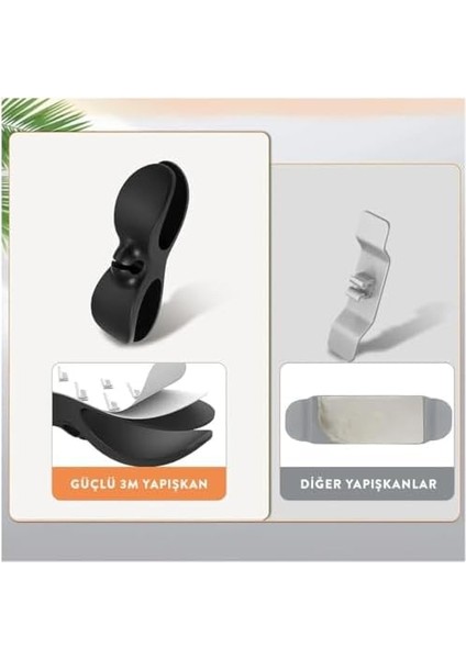 Adet Yapışkanlı Airfryer Kablo Sabitleyici - Çok Amaçlı Kablo Tutucu, Kablo Toparlayıcı Aparat, Mutfak, Banyo, Ofis Için fiyatları