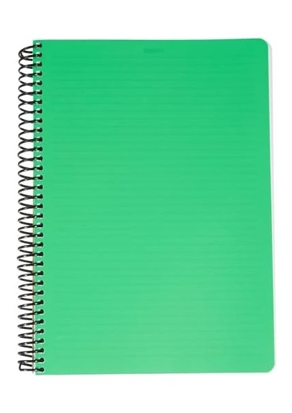 Infinity Primary Serisi, A4, 7 Konulu (5 Kareli, 2 Çizgili) 210 Yaprak Pp Kapaklı Spiralli Defter, Yeşil