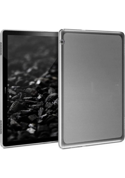 Mediapad T3 10'' Için Kılıf Transparent Soft Beyaz [mediapad T3 10'' ile Uyumlu Kılıf - Beyaz]