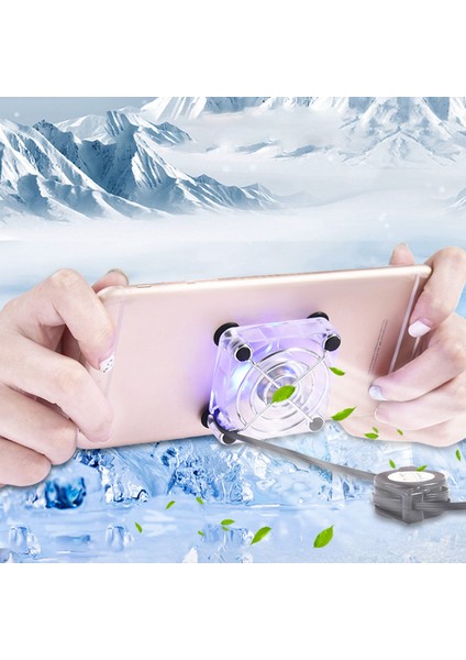 Taşınabilir Cep Telefonu Soğutucu USB Soğutma Pedi Fan Dilsiz Radyatör Kontrolörü Isı Emici Tablet Bilgisayar Için (Yurt Dışından)