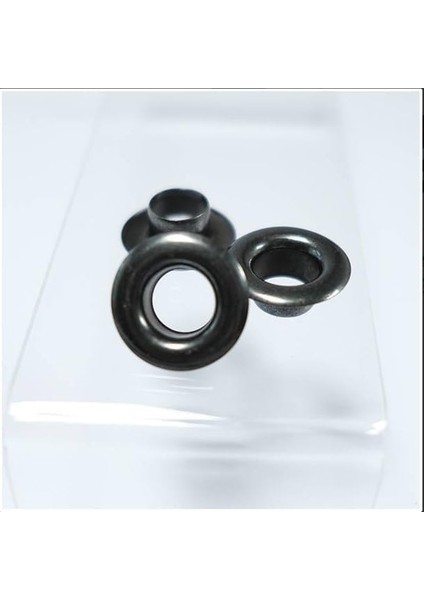 No.18 (4 mm) Kendin Yap Kiti, Örgü Bebek Patik, Bez Bebek Ayakkabısı ve Küçük Ölçekli Ürünler İçin Çekiçle Uygulama Aparatları ve 25 Adet Kuşgözü Takım-Paslanmaz Pirinç (Siyah)
