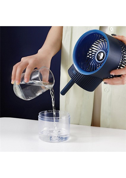 Soğutma Fanı Sisli Klima USB Şarjı Nemlendirme Sessiz Küçük Ev Ofis Için 4 (Yurt Dışından)