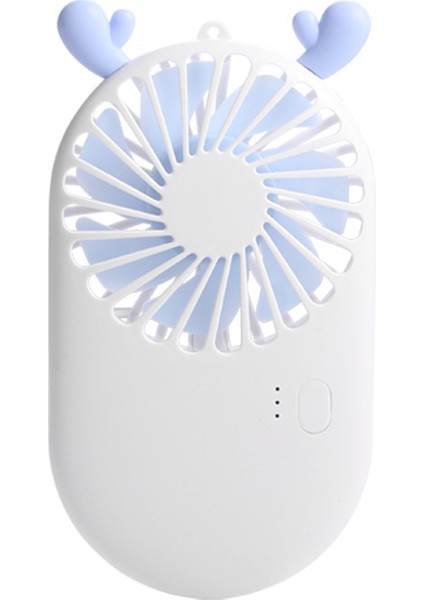 Yeni Desen Cep Fanları USB Şarj Mini Tutma Öğrenci Açık Havada Taşınabilir Küçük Fan Mini Hava Soğutucu Beyaz (Yurt Dışından)