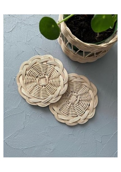 Yuvarlak Bardak Altlığı (1, Natural)