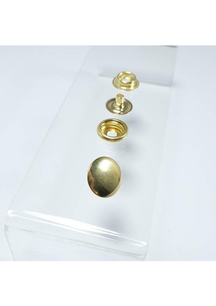 15 mm Kendin Yap Kiti, Kalın Mont, Giyim, Çanta, Deri İçin Çekiçle Uygulama Aparatları ve Gold Renk 15 Adet Çıtçıt Düğme Takım-Paslanmaz Pirinç