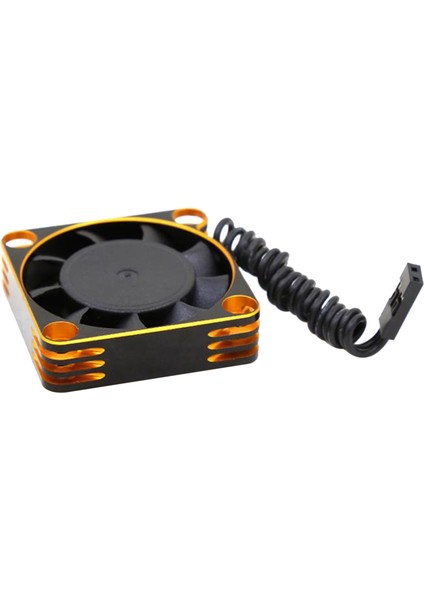 18000RPM 4010 Yüksek Hızlı Metal Soğutma Fanı Modeli Trx4 Eksenel SCX10 D90 Rc Araba Altın (Yurt Dışından)