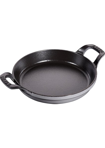 Toz Istiflenebilir Fırın Kabı, Yuvarlak (20 Cm, 0,75 L Içerisinde Bulunan Mat Siyah Kaplı Tepsi Ile) Grafit Grisi