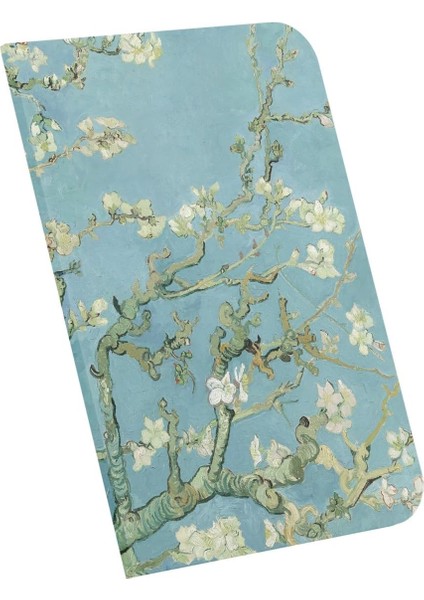 Almond Blossoms, Van Gogh 1890, A4 Defter Iıı, Çizgisiz, Toplam 64 Sayfa, Tel Dikiş, Esnek Kapak, Oval Kenar, Tuval Doku, 60 Gram, Sarı Krem Renk, 21X29,7X0,5CM