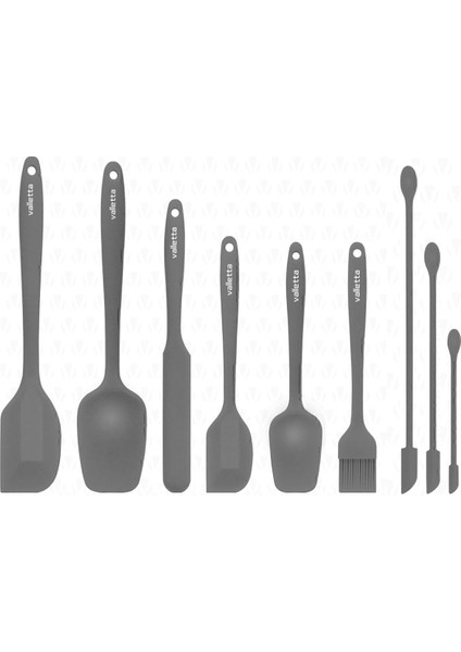 VLT1178 Drongo 9'lu Spatula Set Gri