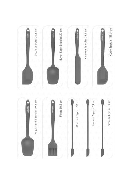 VLT1178 Drongo 9'lu Spatula Set Gri fiyatları