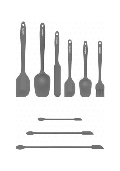 VLT1178 Drongo 9'lu Spatula Set Gri modelleri