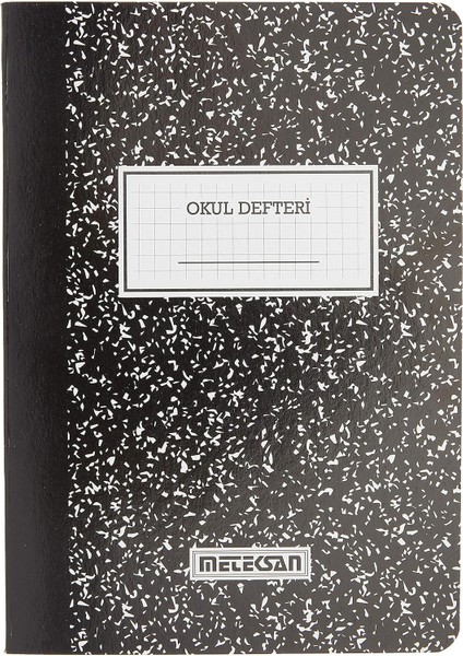 A5 Kareli Okul Defteri, Siyah/beyaz, 40 Yaprak