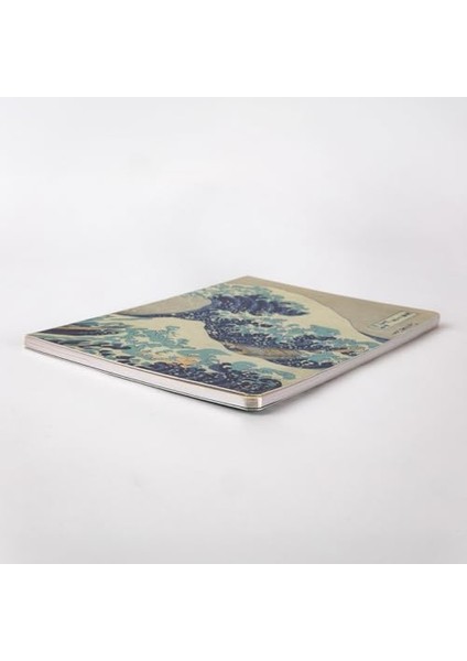 Great W Off Kanagawa, Hokusai 1829-32, Vintage Defter Iıı, Çizgisiz, 96 Sayfa, Iplik Dikiş, Esnek Kapak, Yaldızlı Oval Kenar, Tuval Doku, 90 Gram, Fildişi Renk, 14,8X21X1CM modelleri