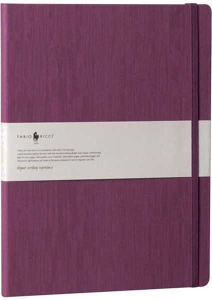 Ricci Lepidus 19X25CM Çizgisiz Mor Defter