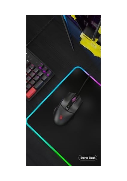 L65 Max Rgb 12.000 Cpı Sensör Ultra Core 3&4 Aktif Özel Yapım Optik Gamer Oyuncu Mouse-Siyah