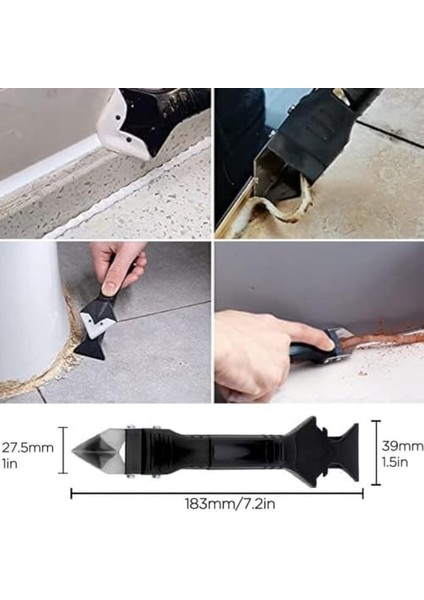 3 Yedek Başlık Ile, Derz Kazıyıcı, Yapışkan Çıkarma Kazıyıcı, Silikon Aracı, Cam Temizleme Kazıyıcı, Etiketler, Çıkartmalar, Yapışkanlar Derz Silikon Kazıyıcıları modelleri
