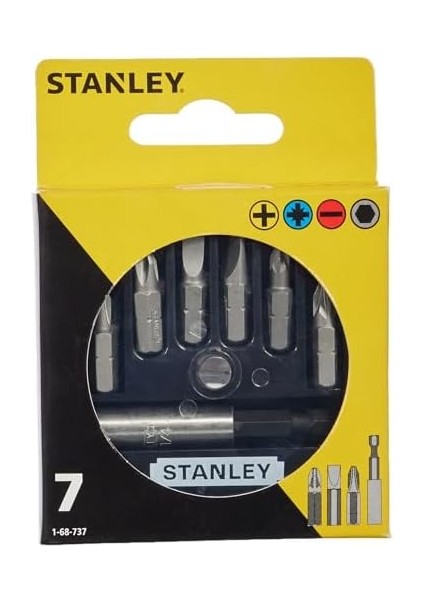 1/68/737 Bits Uç Takımı, Sarı/siyah, 1 Adet fiyatları