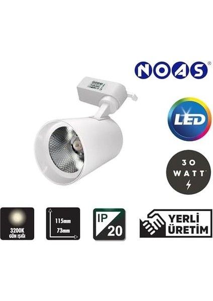 30 Watt LED Ray Spot Paris 30W 2700LM 3200K Gün Işığı Renk (Beyaz) modelleri