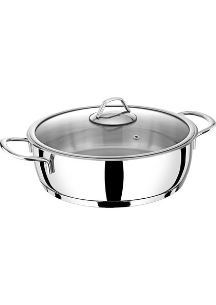 Omega Metal 28 cm Basık Tencere BON-2263