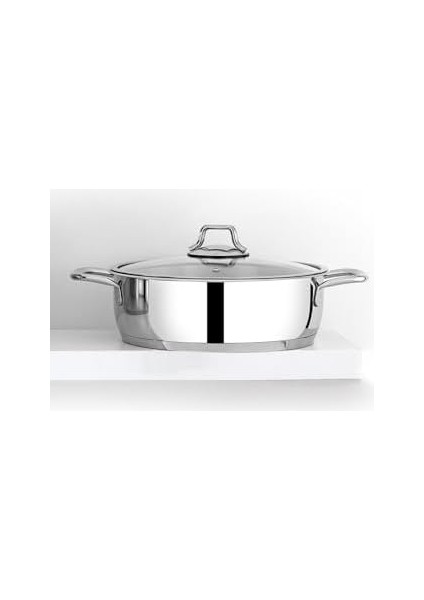 Omega Metal 28 cm Basık Tencere BON-2263