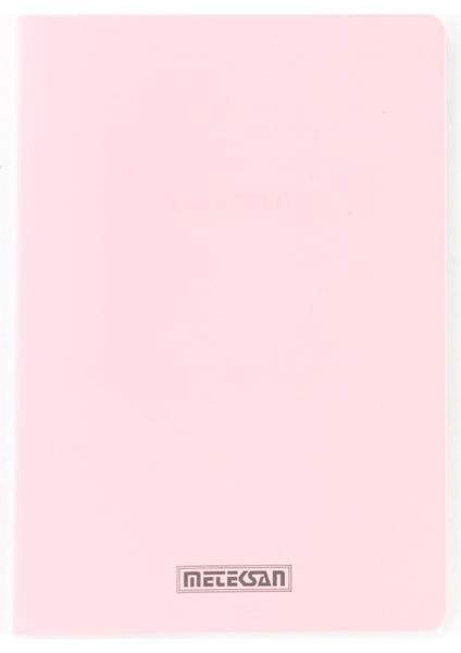 Seren Pastel A5 Pp Kapaklı Defter, 60 Yaprak, Kareli, Pembe