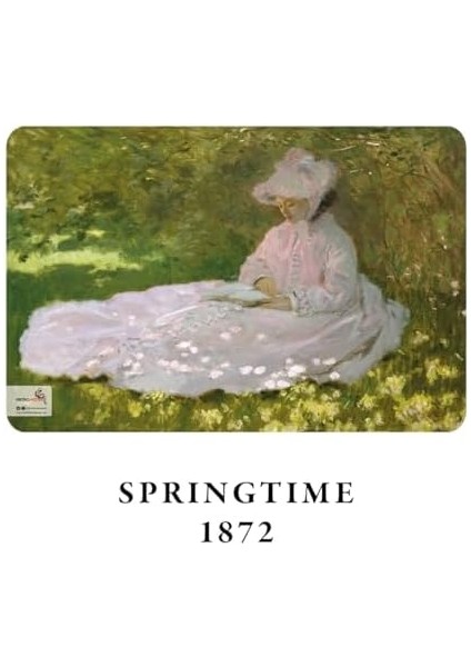 Impressionism Series - A5, Claude Monet 4'lü Defter Seti I, Çizgisiz, Toplam 256 Sayfa, Her Biri 64 Sayfa, Tel Dikiş, Esnek Kapak, Oval Kenar, Tuval Doku, 60 Gram, Sarı Krem Renk modelleri