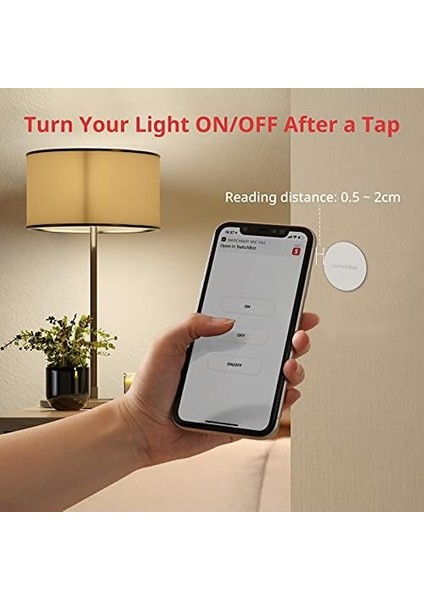 3 Adet Nfc Etiket Çıkartmaları, NTAG216 30 mm 888 Bayt Etiketler Switchbot Cihazlarıyla Harika Çalışır, Ios ve Android ve Diğer Tüm Nfc Etkin Cihazlarla Uyumlu modelleri