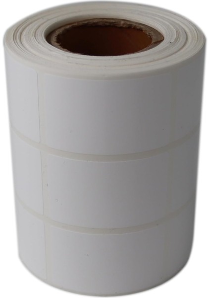Etiketler , Hazır Al Hızlı Al Pp Opak Etiket 30MM x 50MM Ruloda 1500 Adet Yan Yana 3 Lü 40MM Kuka Çapında Yırtılmaya Dayanıklı Etiket