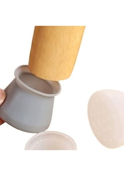 8 Adet Silikon Masa ve Sandalye Ayağı Için Kaydırmaz Çizdirmez Fonksiyonlu Yıkanabilir Mobilya Çorabı Koruyucusu Gri fiyatları