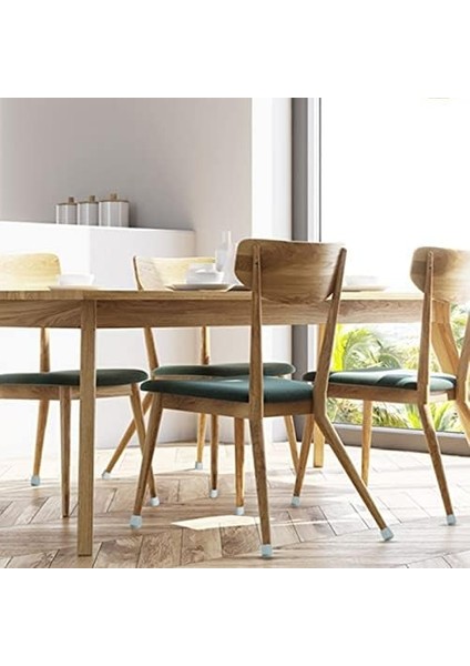 8 Adet Silikon Masa ve Sandalye Ayağı Için Kaydırmaz Çizdirmez Fonksiyonlu Yıkanabilir Mobilya Çorabı Koruyucusu Gri modelleri